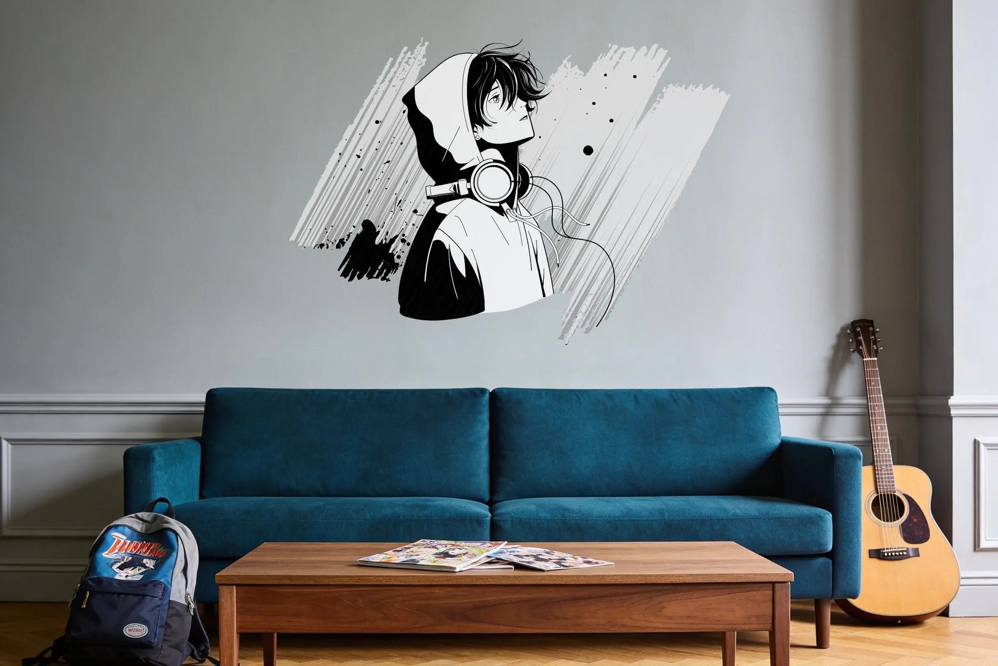 Manga Boy - Sticker mural Dywall