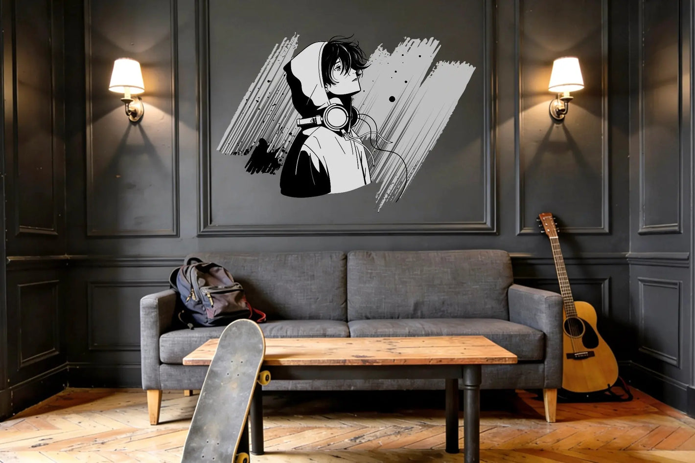 Manga Boy - Sticker mural Dywall